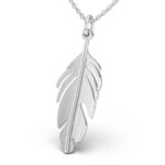 Elegant boho feather