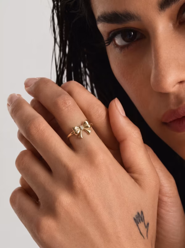 Diamond Ribbon Ring
