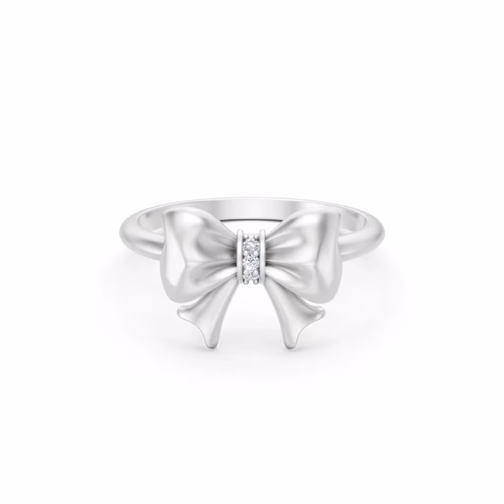 Diamond Ribbon Ring