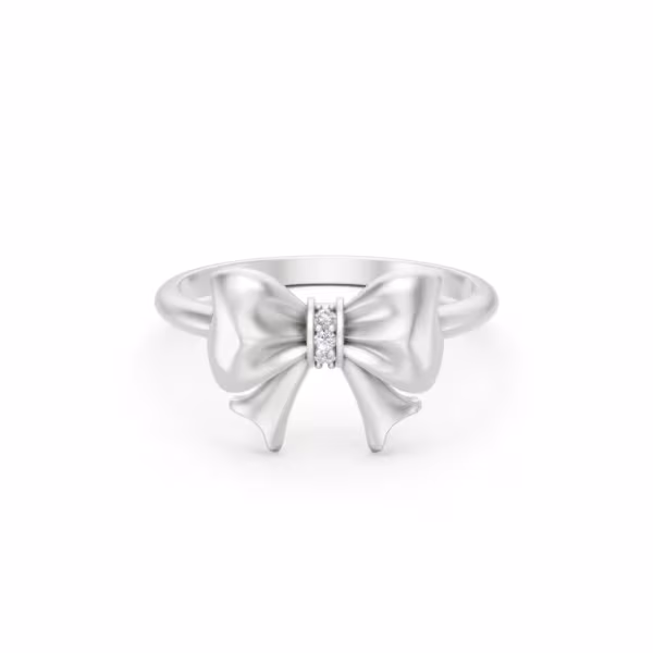 Diamond Ribbon Ring