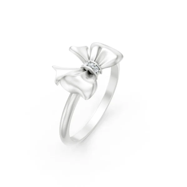 Diamond Ribbon Ring