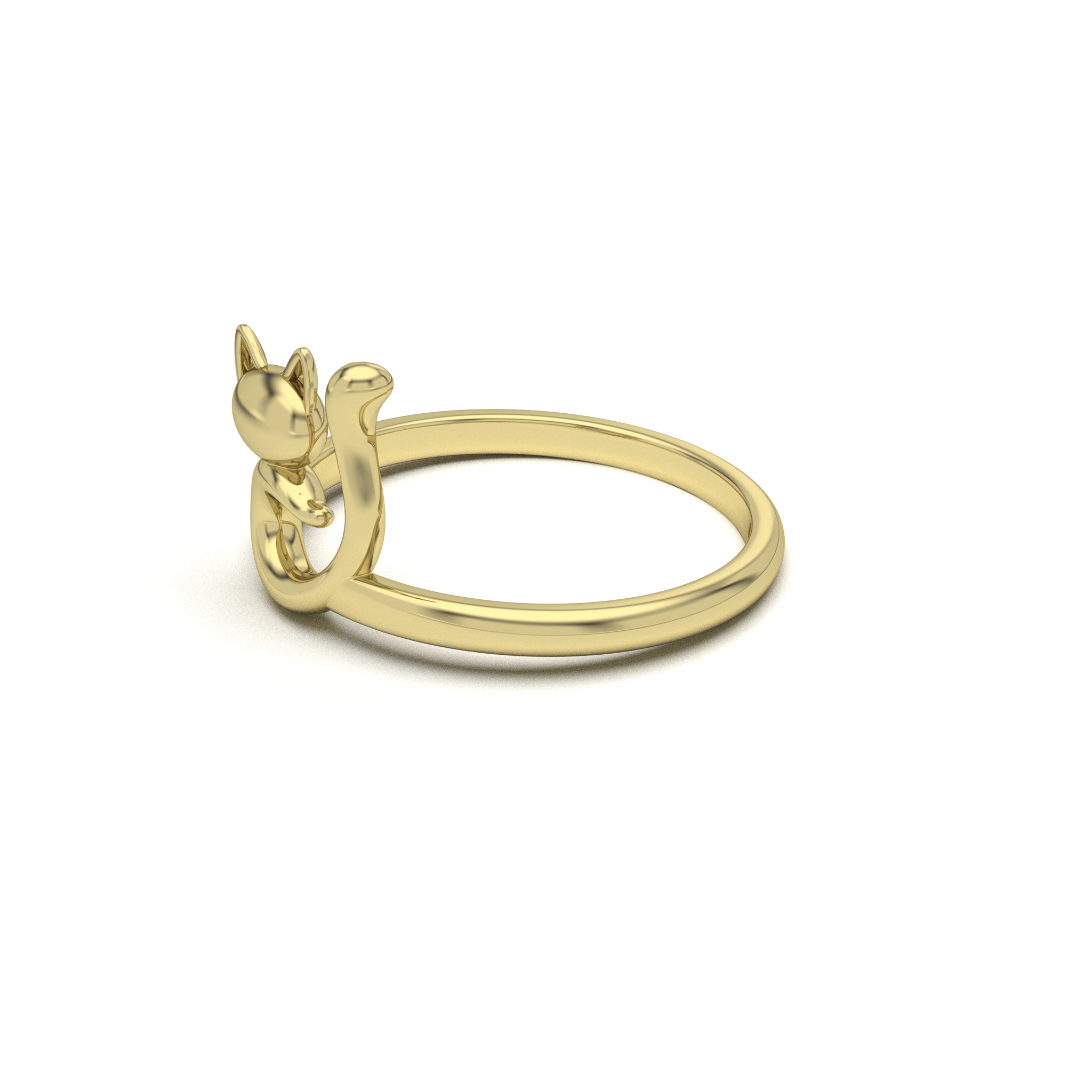 Minimalist Kitty Ring