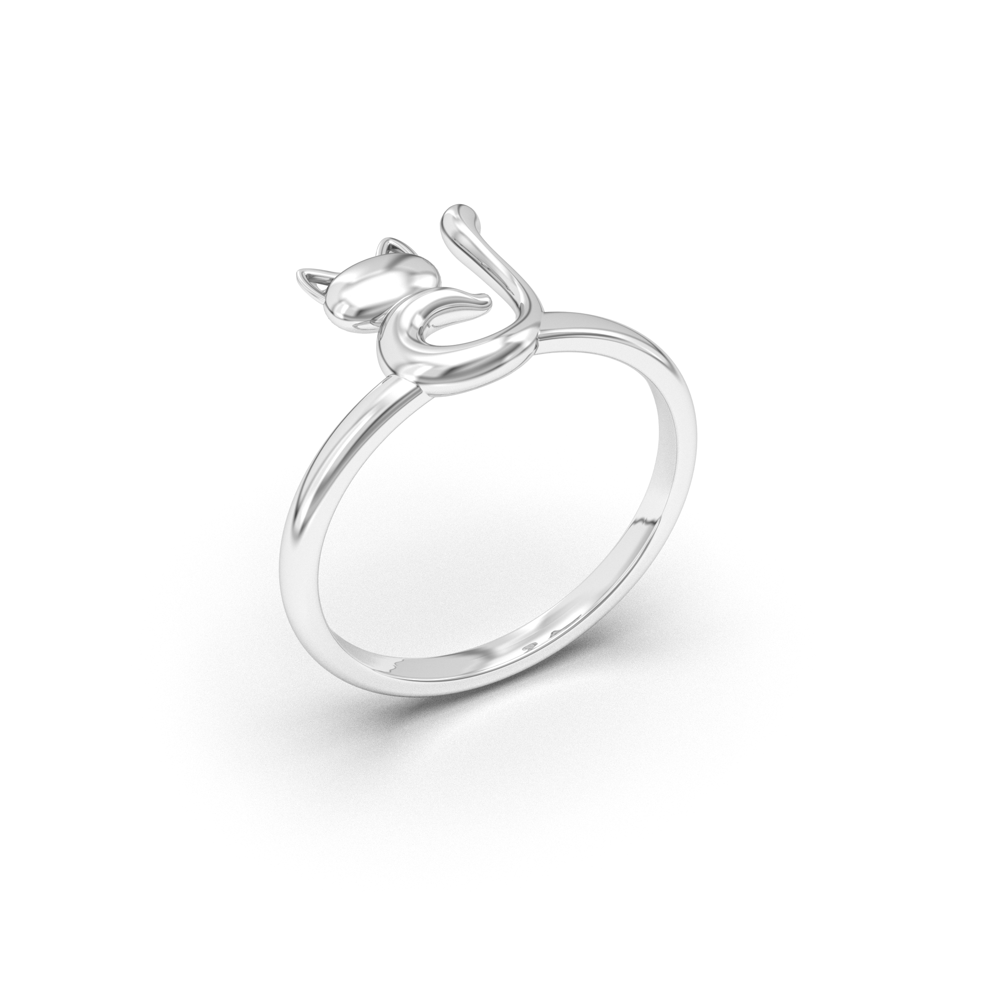 Minimalist Kitty Ring