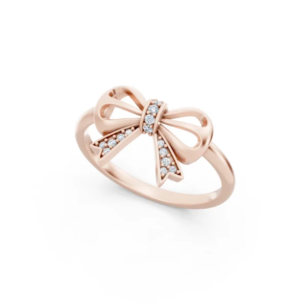 Diamond Bow Ring