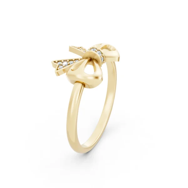 Diamond Bow Ring