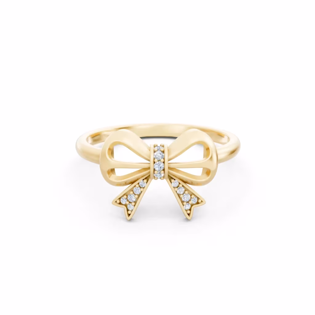 Diamond Bow Ring