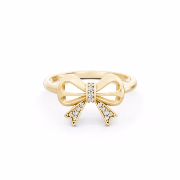 Diamond Bow Ring