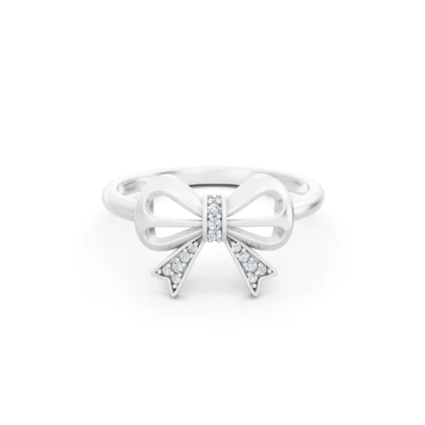 Diamond Bow Ring