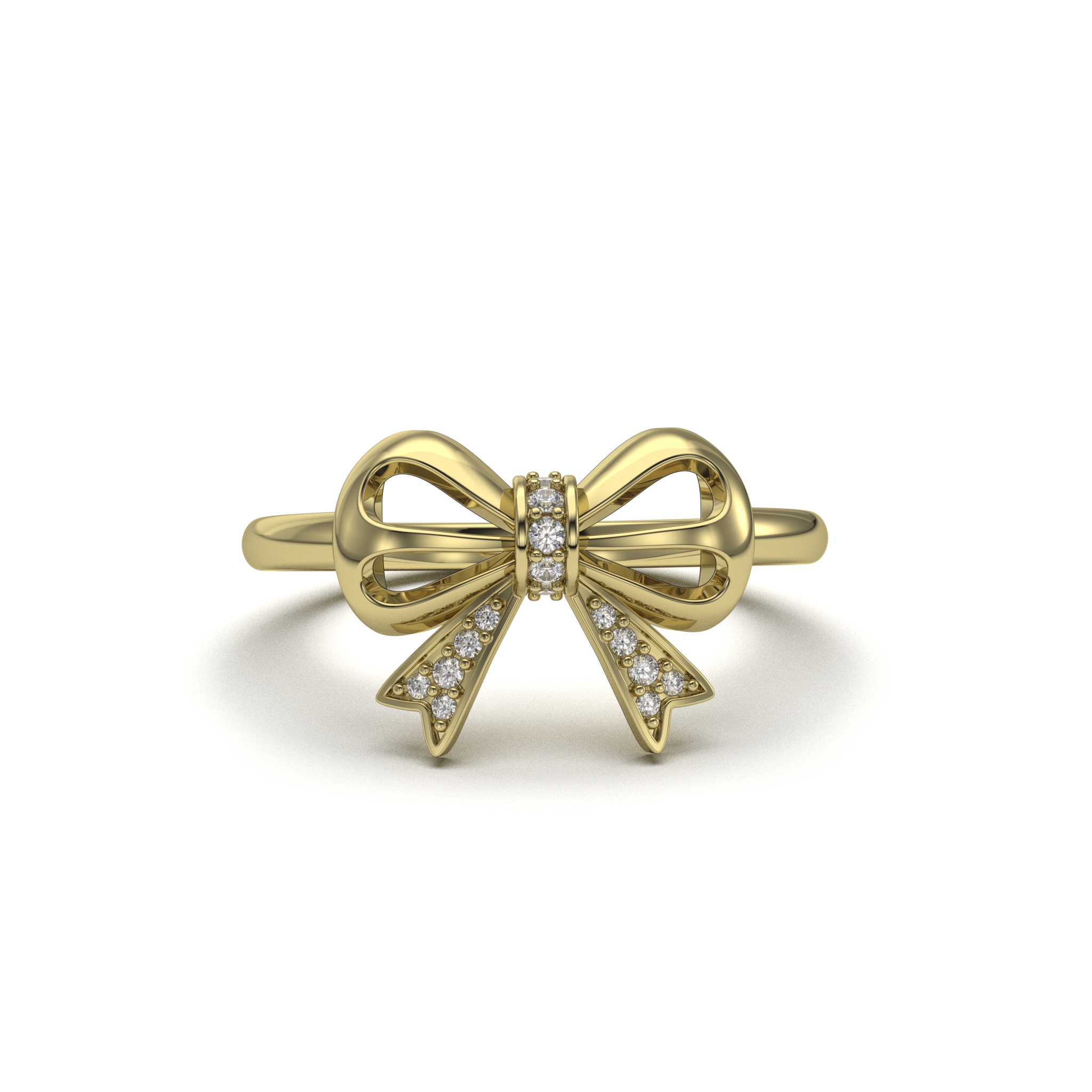 Sparkling Bow Ring