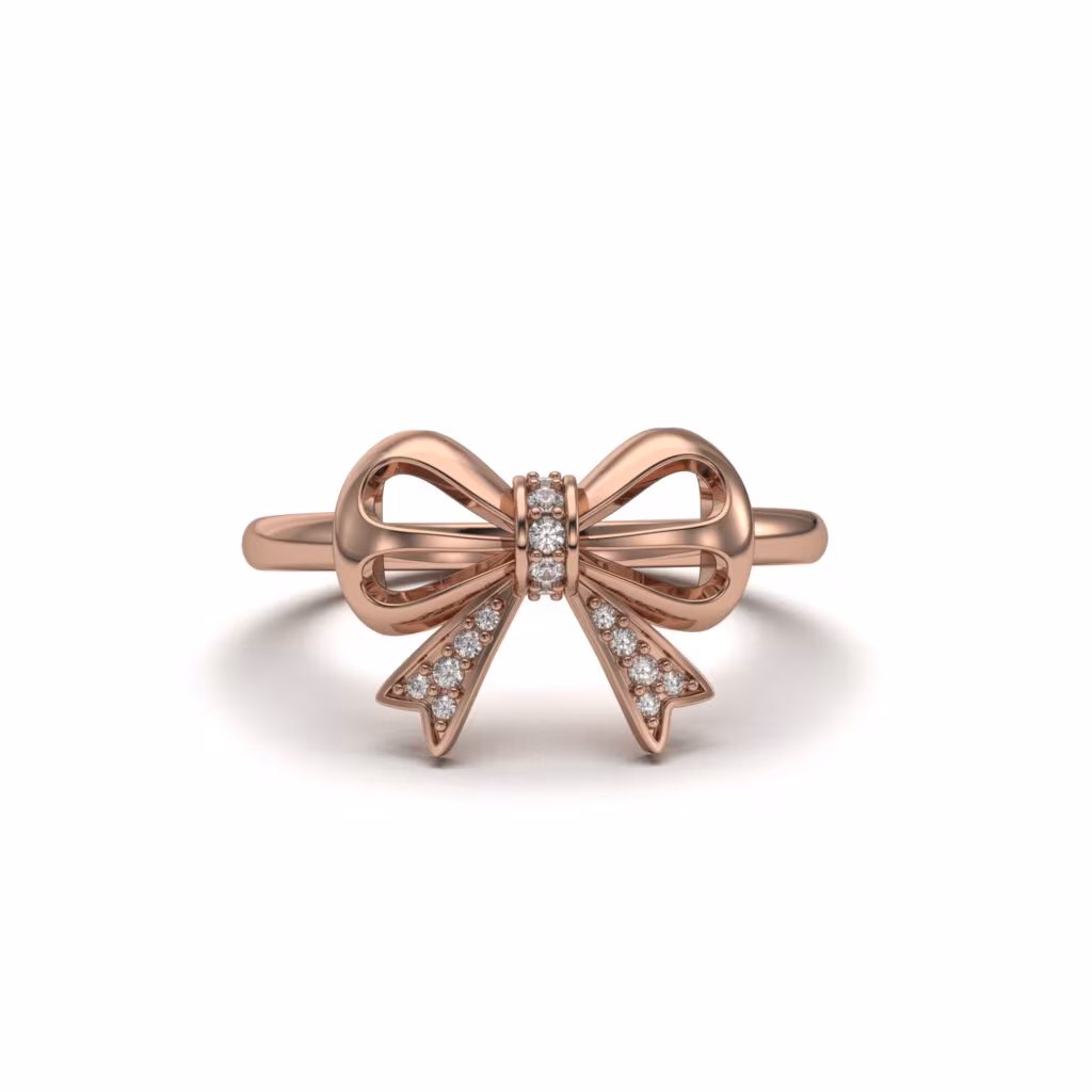 Sparkling Bow Ring