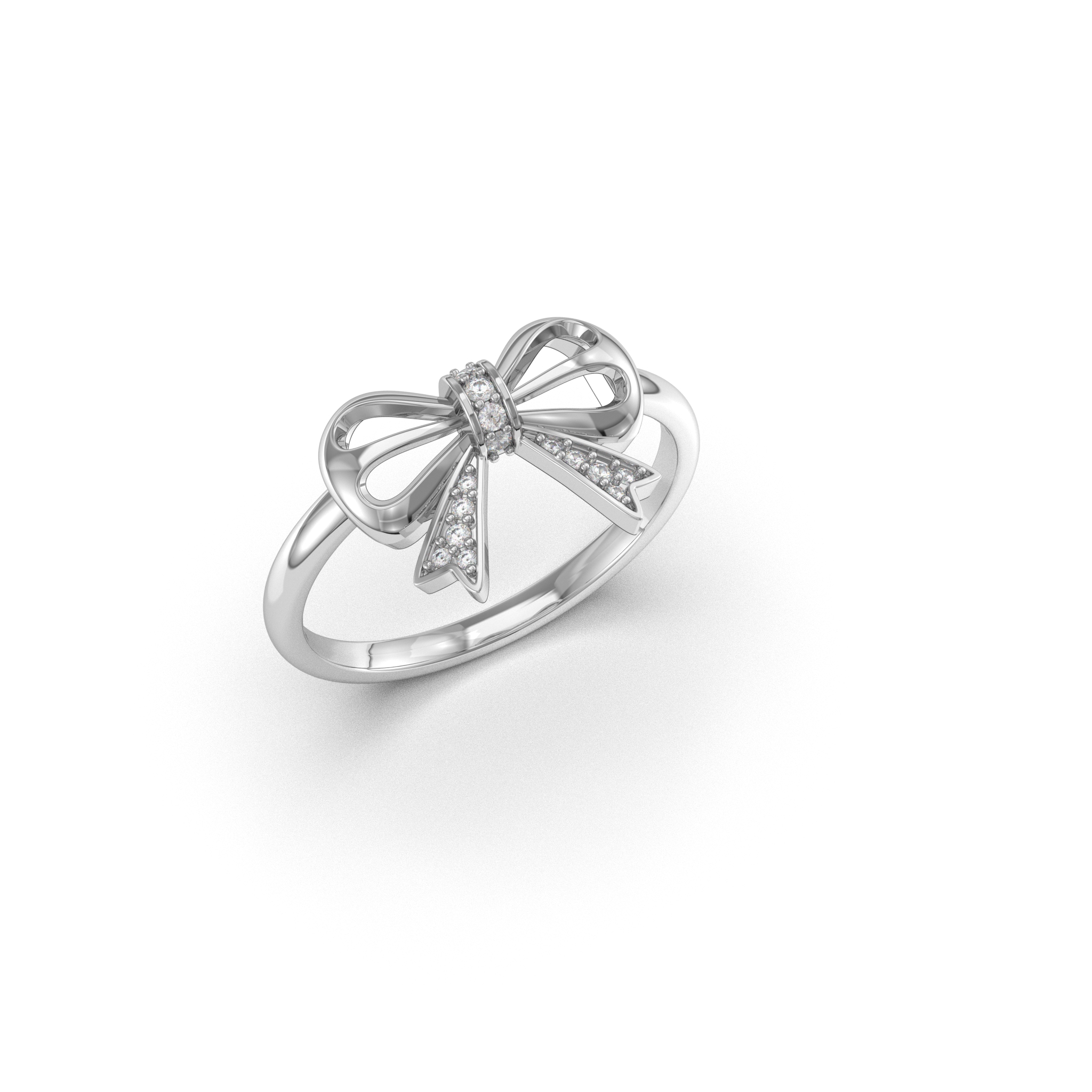 Sparkling Bow Ring