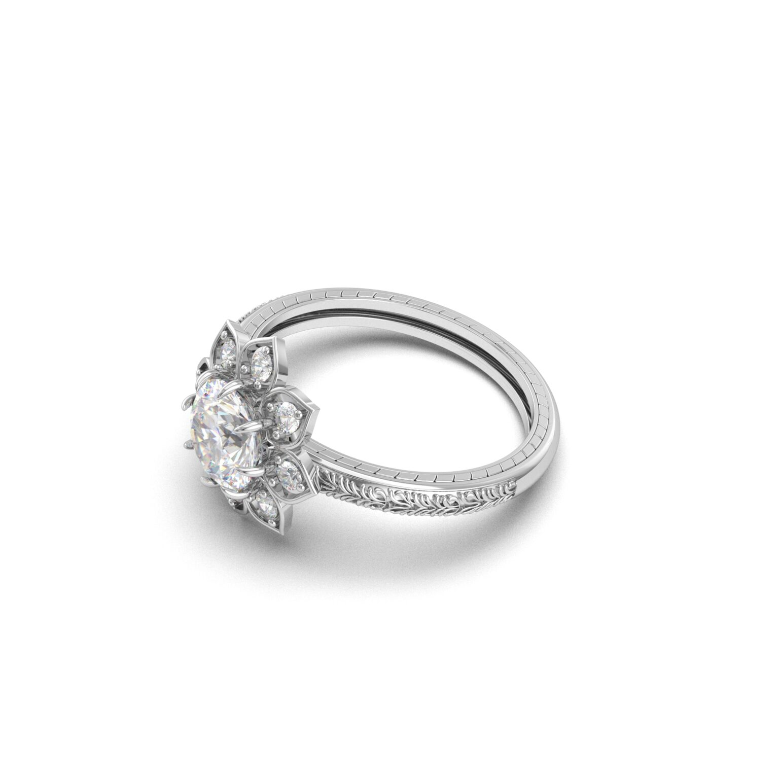 Floral Promise Ring
