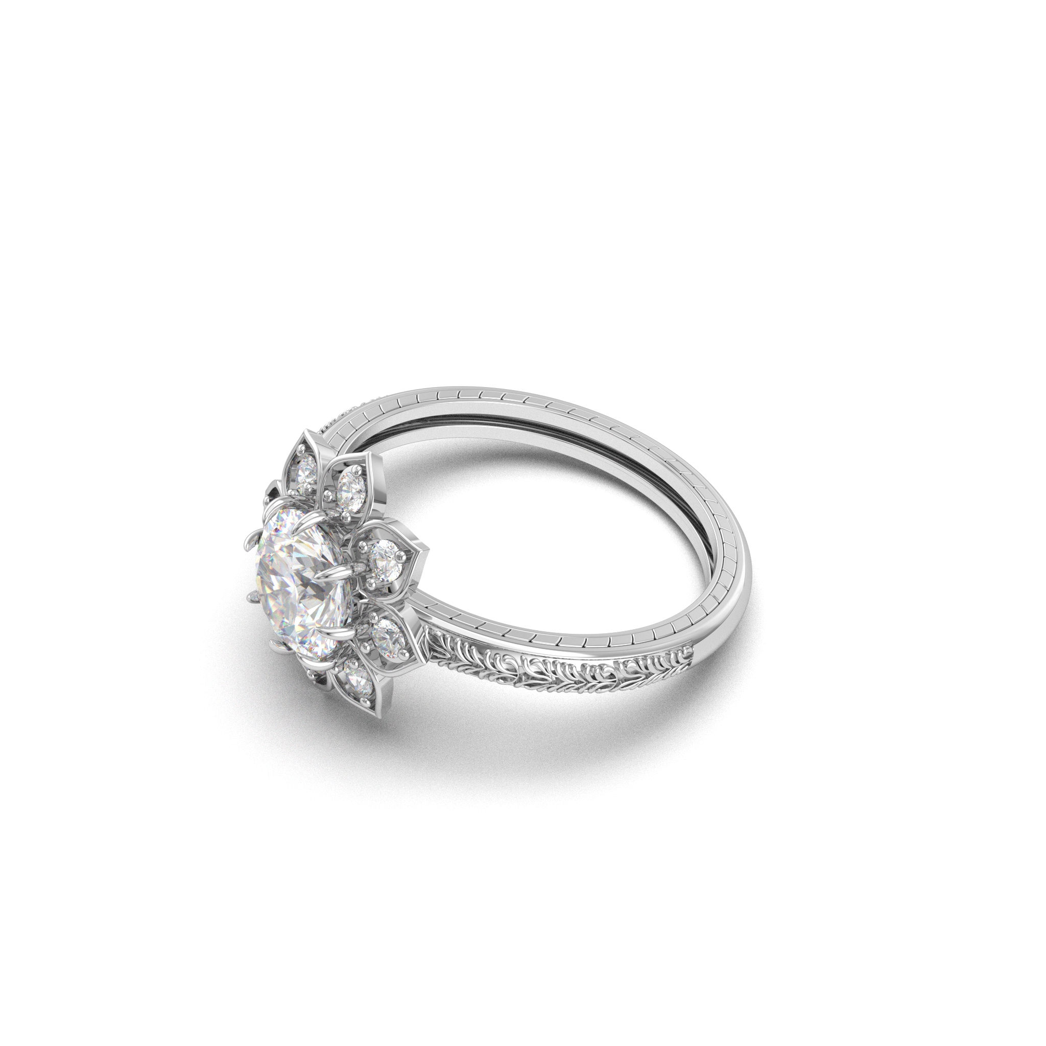Floral Promise Ring