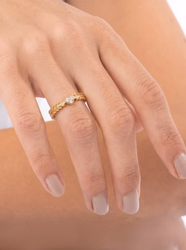 Leaf Engagement Ring