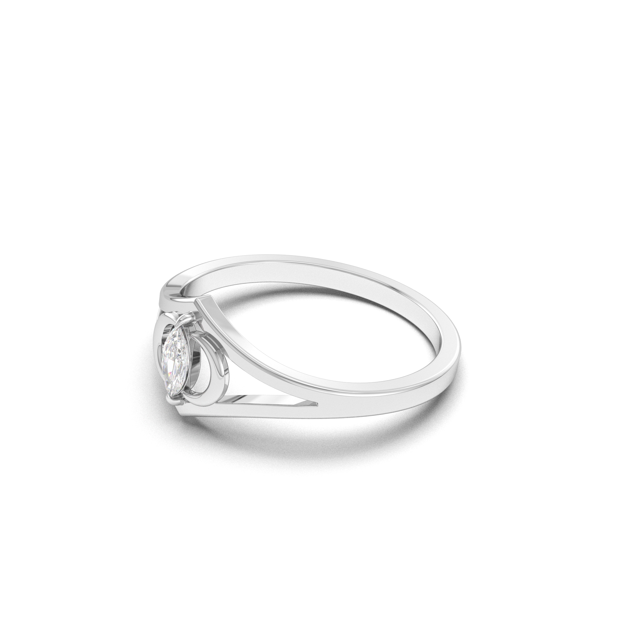 Marquise Split Ring 2 Marquise Split Ring