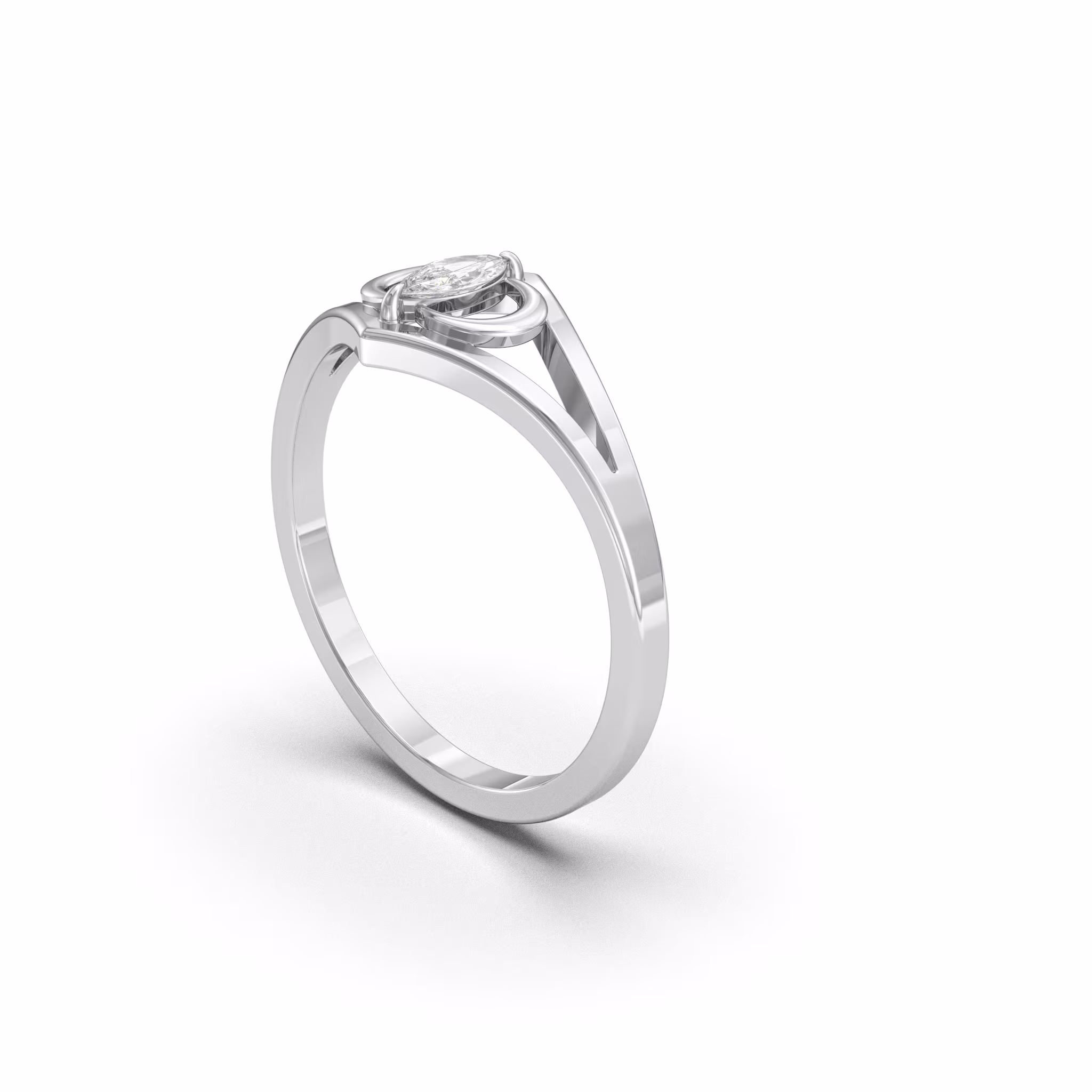 Marquise Split Ring 3 Marquise Split Ring