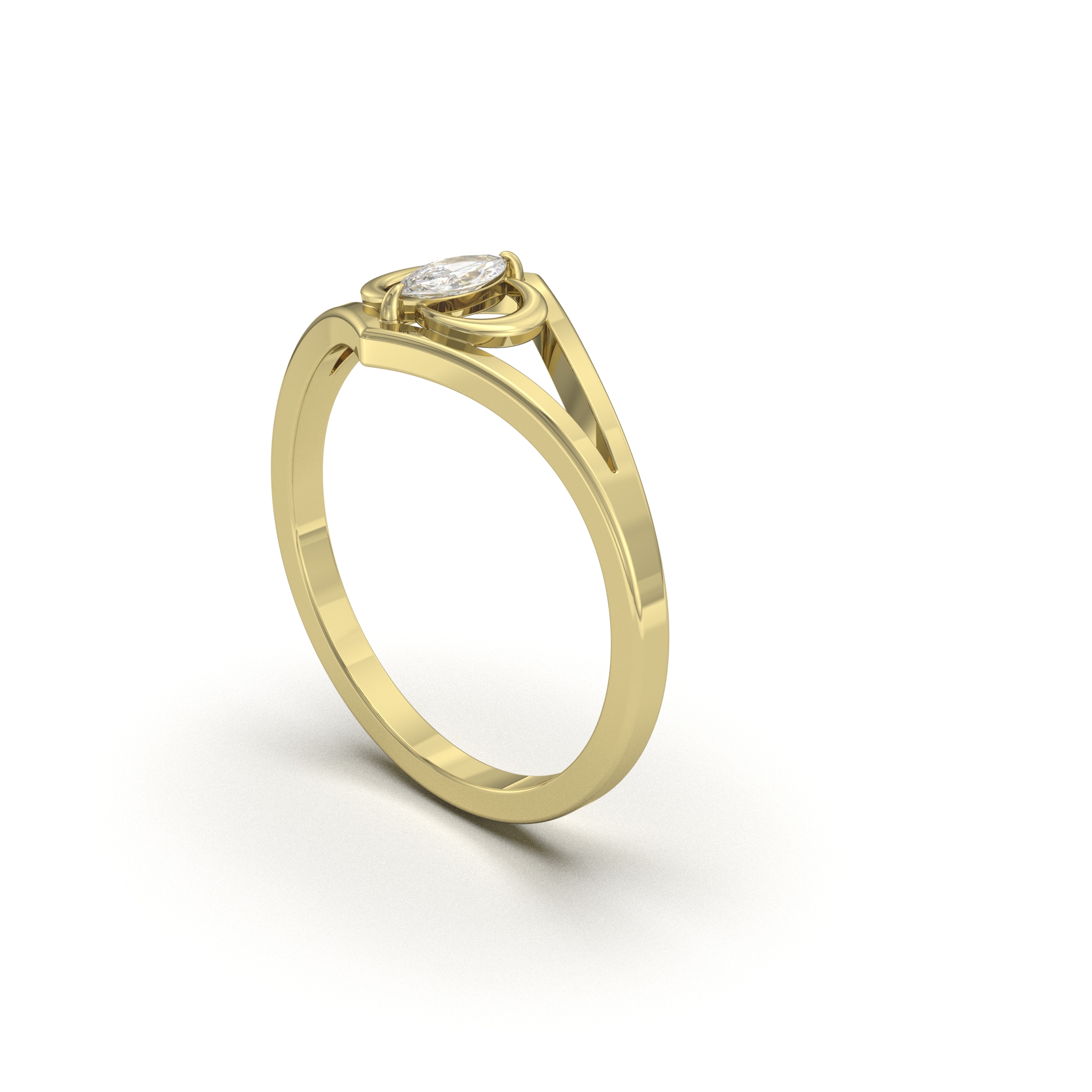 Marquise Split Ring 6 Marquise Split Ring