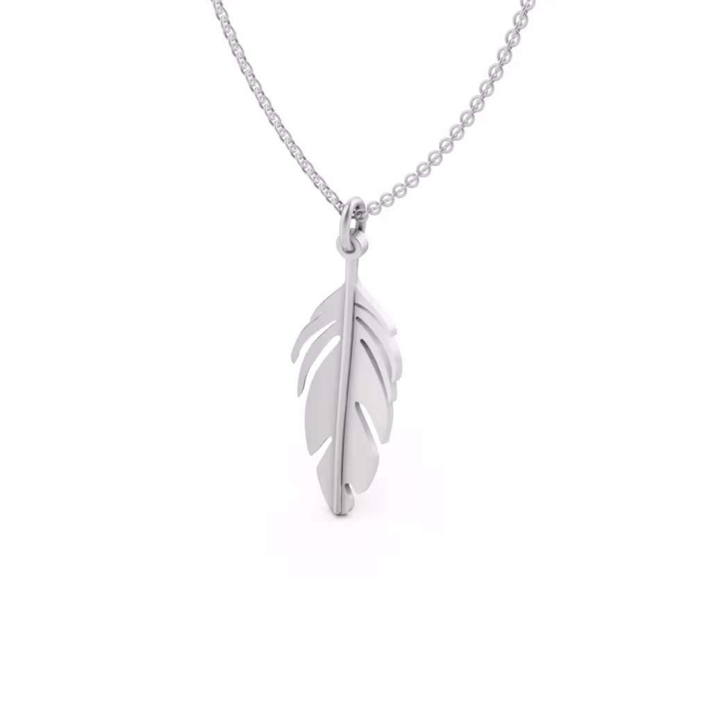 Feather Gold Pendant