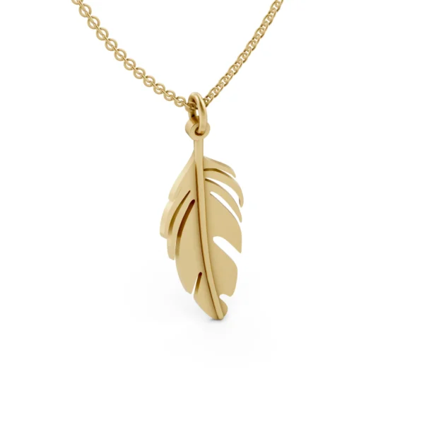 Feather Gold Pendant
