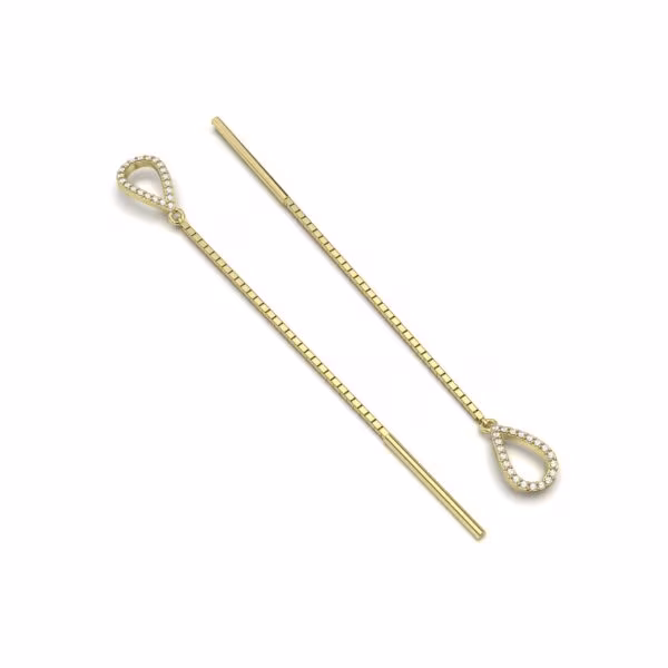 Diamond Teardrop Threader