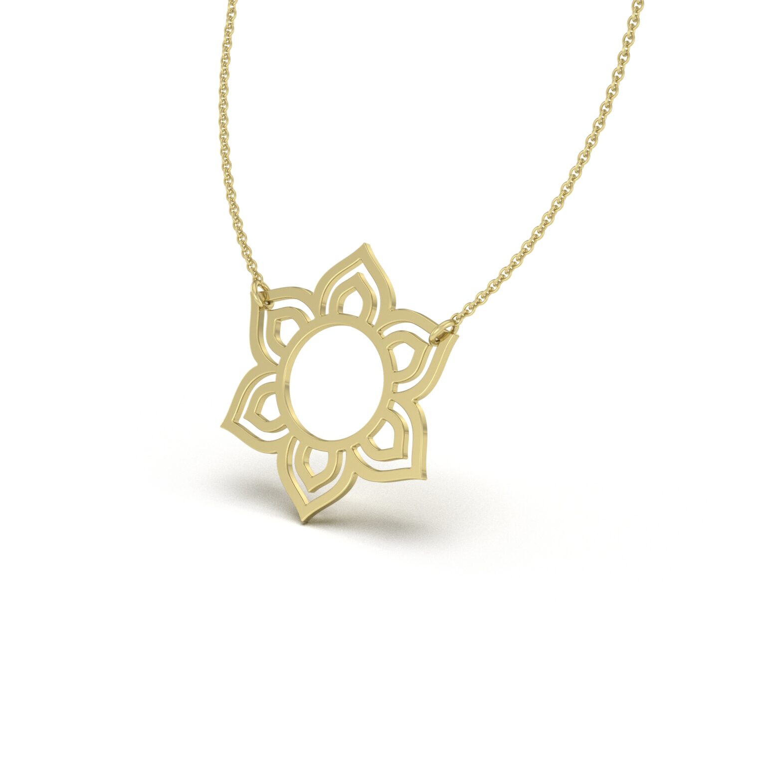 Mandala Flower Pendant