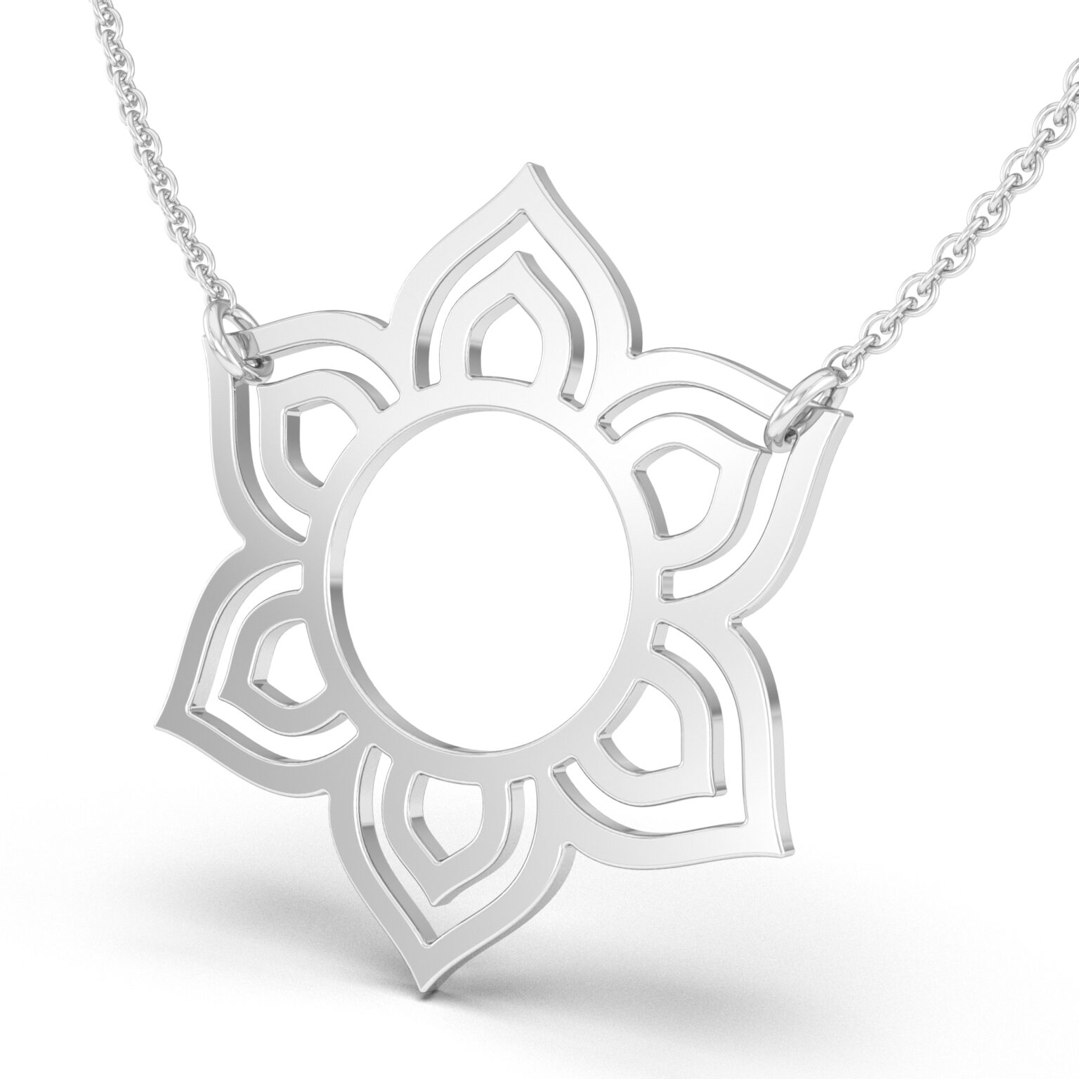 Mandala Flower Pendant