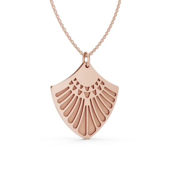 Fan Gold Pendant
