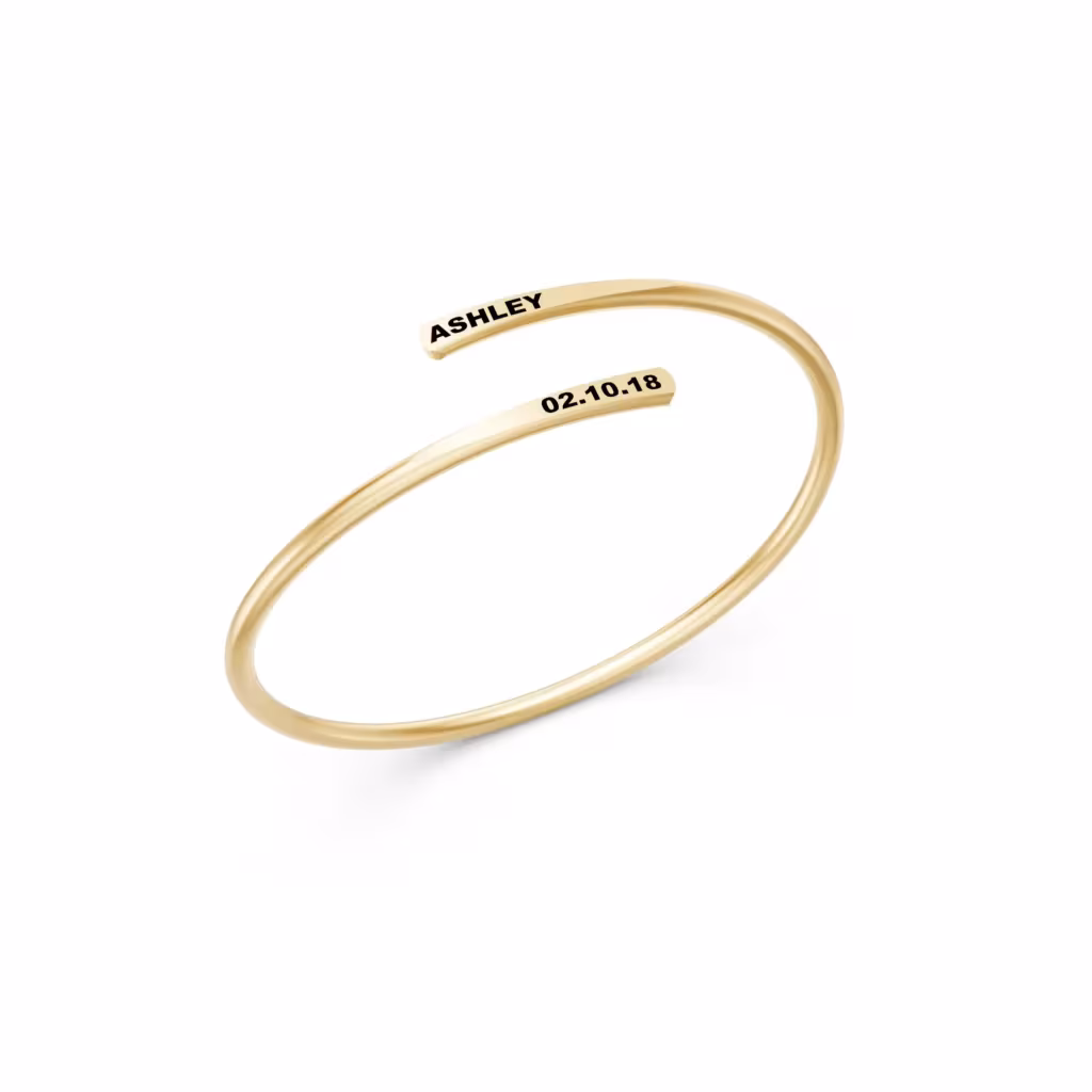 Personalized Orbit Bangle