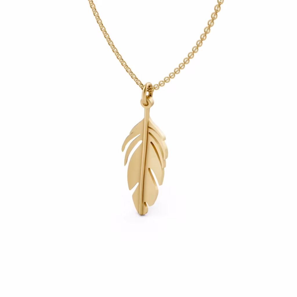 Boho Feather Pendant