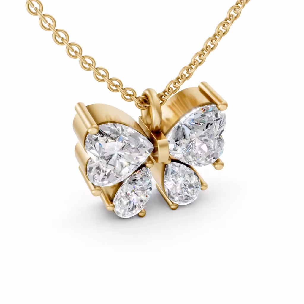 Crystal Butterfly Charm