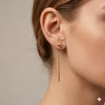 Heart Threader Earrings