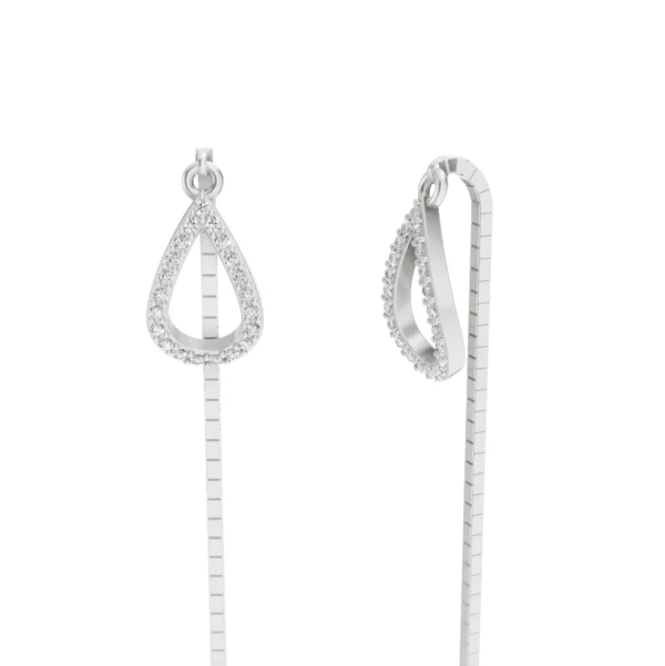 Teardrop Threader Earrings