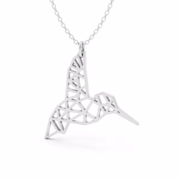 Hummingbird Gold Pendant