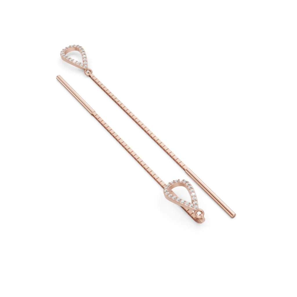 Teardrop Threader Earrings