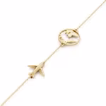 Airplane Globe Bracelet