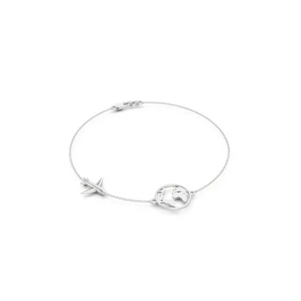 Airplane Globe Bracelet