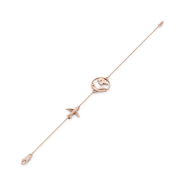 Airplane Globe Bracelet