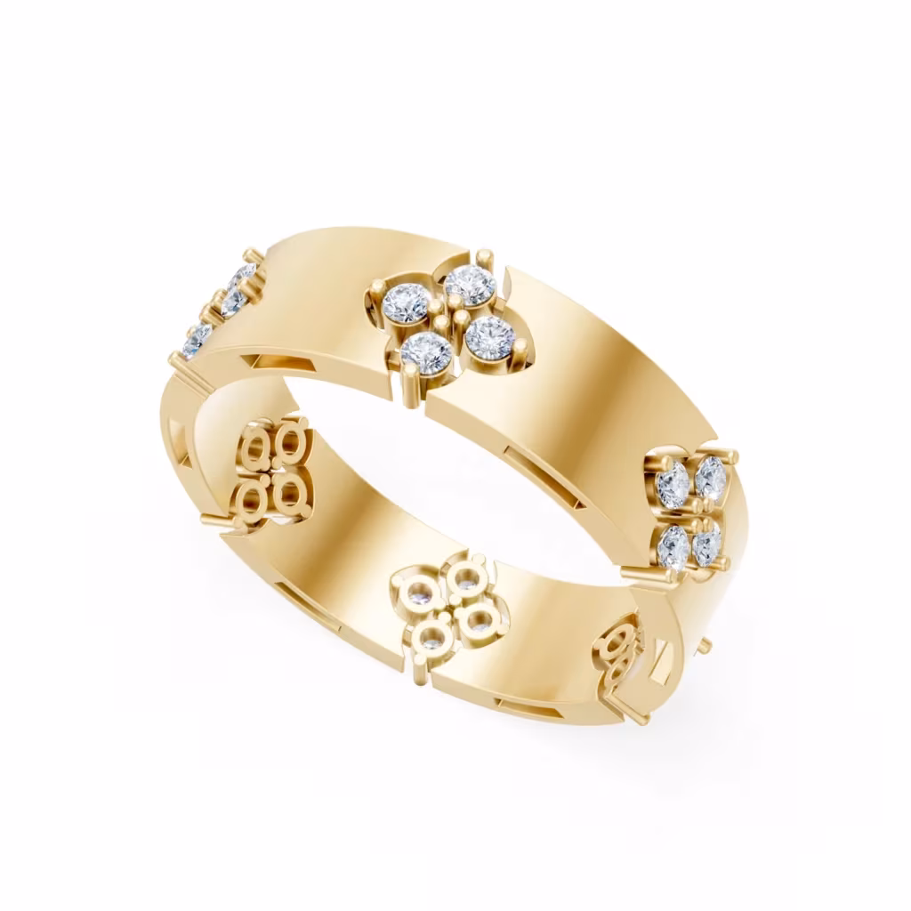 Clover Band Ring