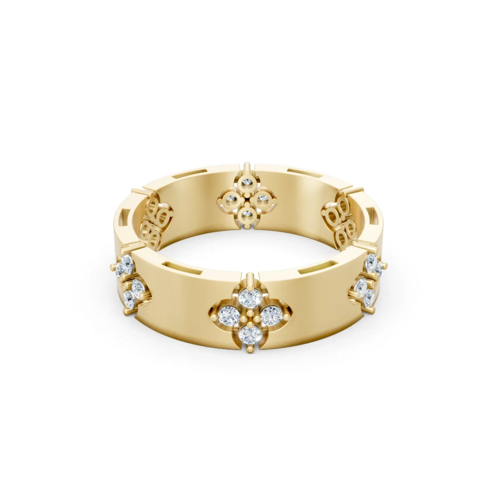 Clover Band Ring