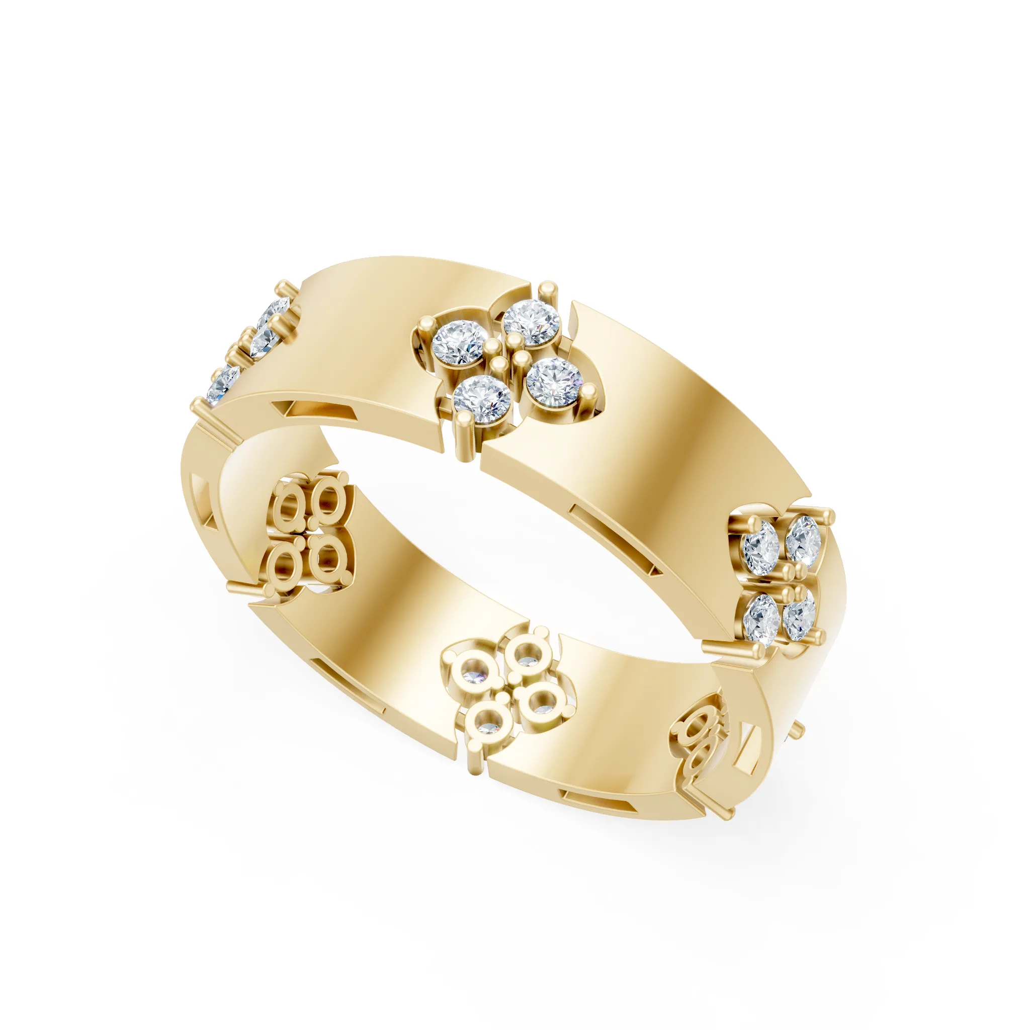 Clover Band Ring