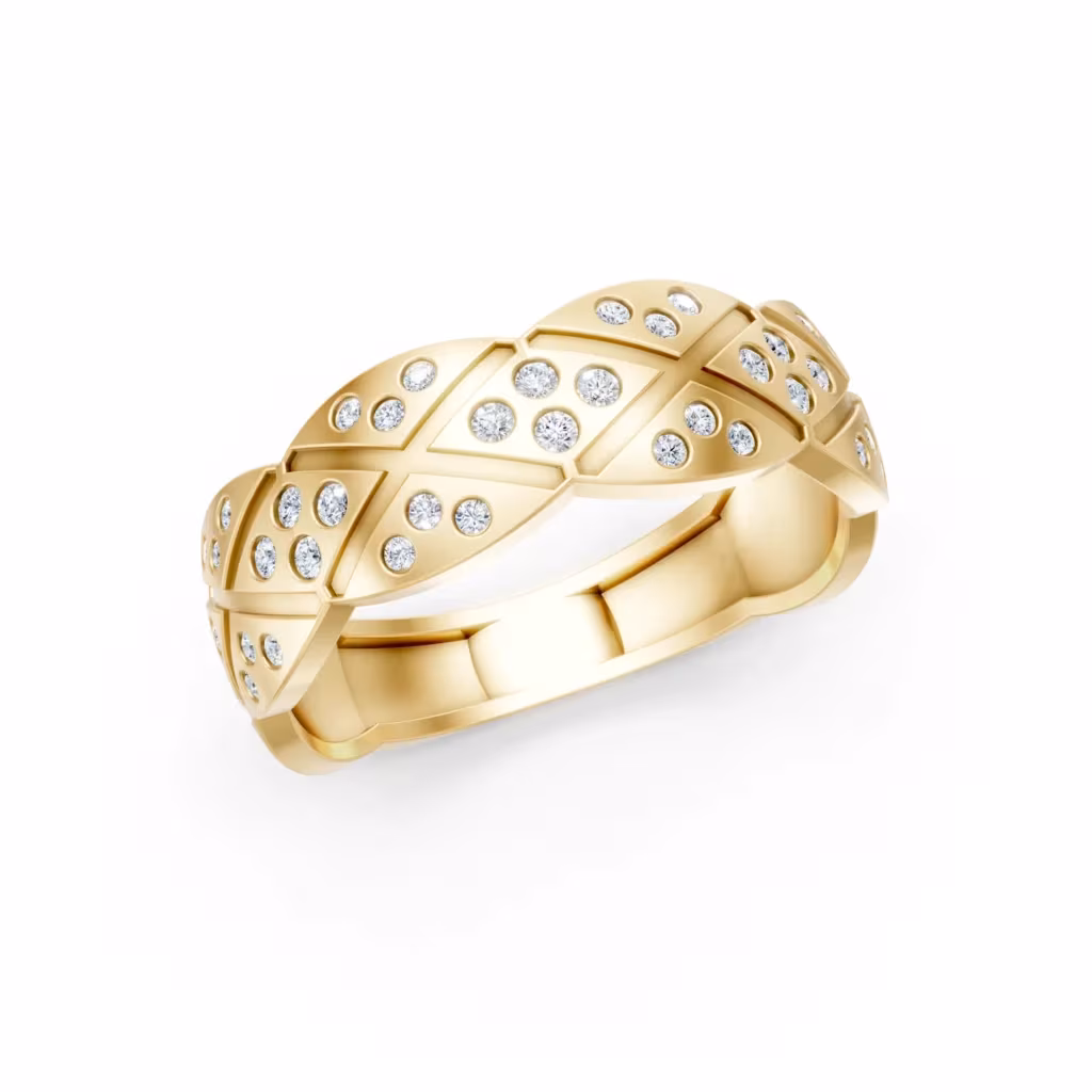 Criss Cross Wedding Ring