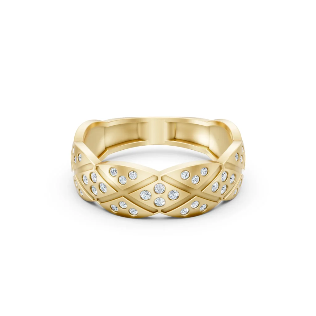 Criss Cross Wedding Ring