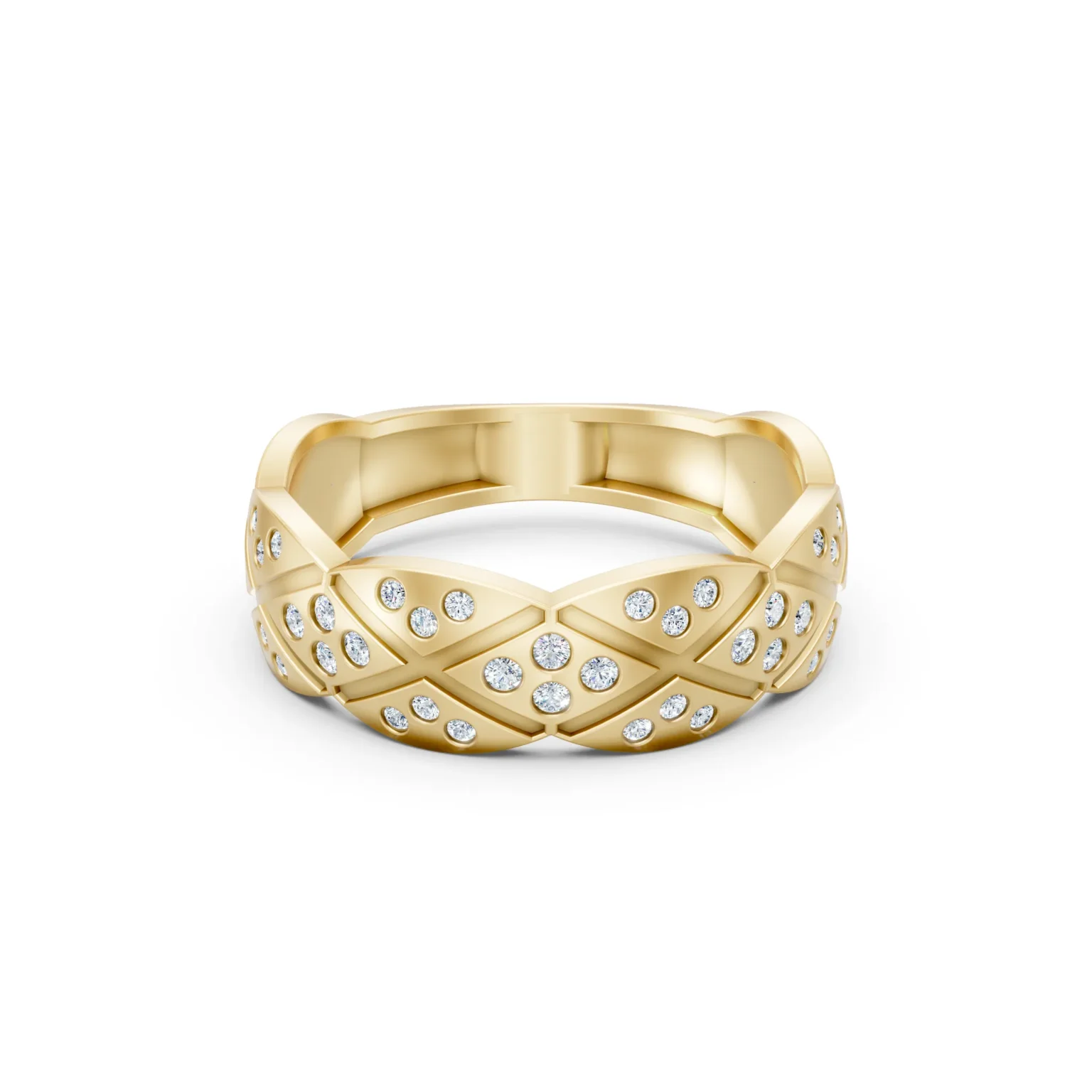 Criss Cross Wedding Ring