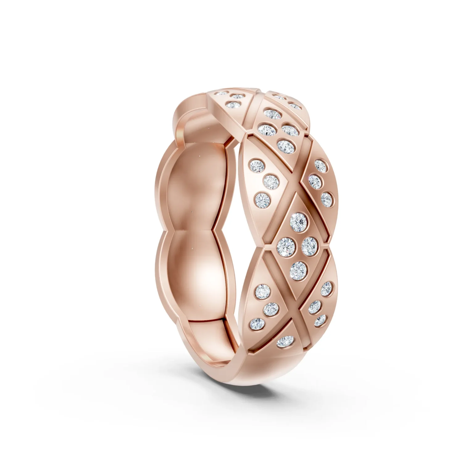 Criss Cross Wedding Ring