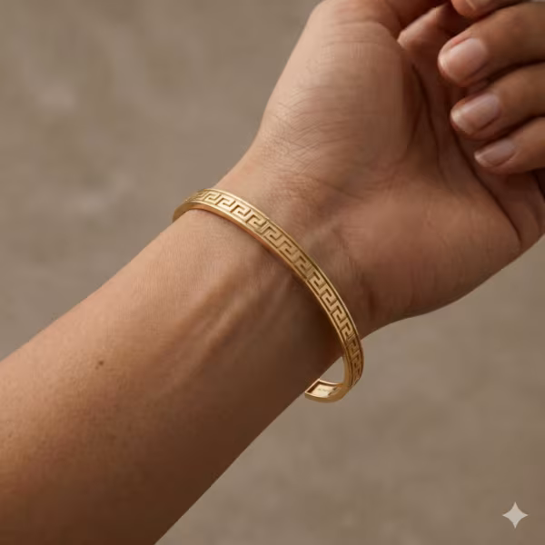 Greek Key Bangle