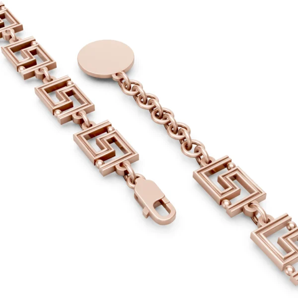 Greek Key Link Bracelet