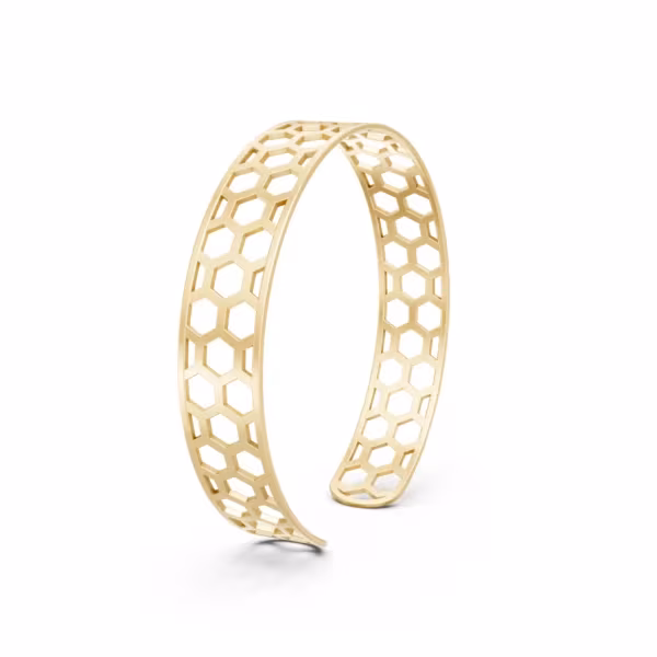 Honeycomb Cuff Bangle