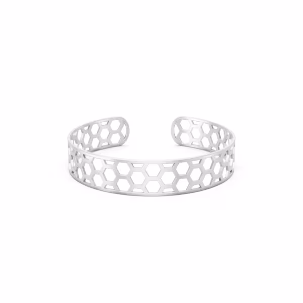 Honeycomb Cuff Bangle