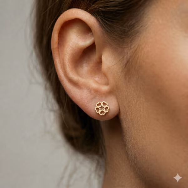 Heart Petal Studs