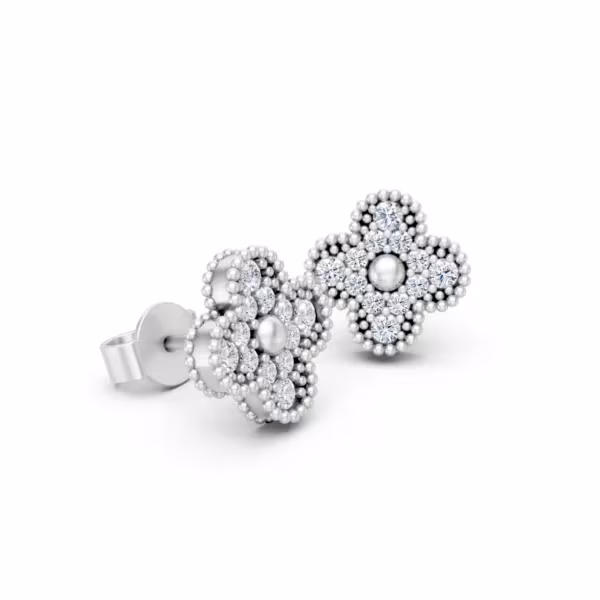 Clover Diamond Earring